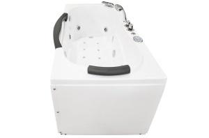 Cada de baie cu hidromasaj si cromoterapie MO-1002 cu geam panoramic, baterie termostatica si Bluetooth – 180 x 88 x 65 cm - Img 6