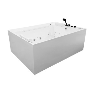 Cada de baie cu hidromasaj spa MO-18046, 185 x 135 x 65 cm, 2 persoane, baterie termostatica, Bluetooth