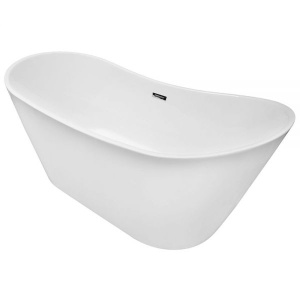 Cada de Baie de Sine Statatoare 150x75x68cm ,Design Modern si Elegant, Culoare Alb - Img 1