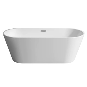Cada de Baie de Sine Statatoare 170x80x58cm, Design Modern , Culoare Alb - Img 4