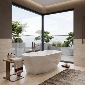 Cada de baie freestanding,alba, Rea Diamanti 170 - Img 7
