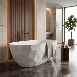 Cada de baie freestanding Rea Celia 170 cm - Img 6
