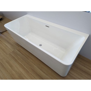Cada de baie SOFIA 515B, Dimensiune 150x75cm, Culoare Alb, Deversor Crom - Img 11