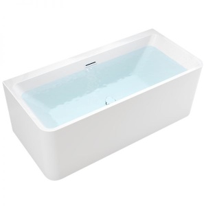 Cada de baie SOFIA 515D, Dimensiune 170x75cm, Culoare Alb, Deversor Alb Mat - Img 1