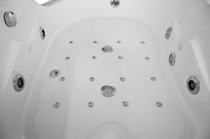 Cada de baie spa cu hidromasaj montare dreapta 180x120x63 cm alba - Img 17
