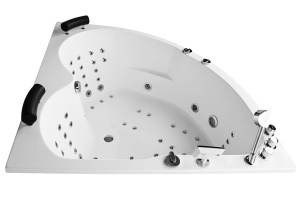 Cada de colt cu hidromasaj SPA MUE-0031A, 140 x 140 cm, 2 persoane, 58 duze si incalzitor - Img 7