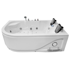 Cada de dus cu hidromasaj pentru 2 persoane si montaj dreapta PRO1631 Turbo 180 x 120 x 54 cm - Img 3