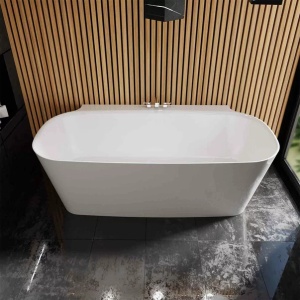 Cada freestanding din compozit Vayer Nova 2 alb 164x83 cm lipita de perete - Img 1