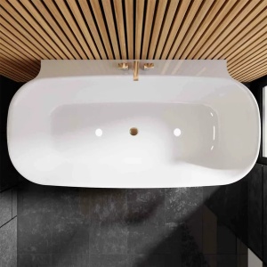 Cada freestanding din compozit Vayer Nova 2 alb 164x83 cm lipita de perete - Img 9