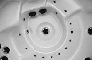 Cada spa cu hidromasaj rotunda, jacuzzi exterior PRO 1415 pentru 6 persoane 200 x 200 x 90 cm - Img 16