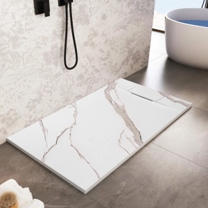 Cadita de dus 80x100 Bazalt CARRARA White - Img 9