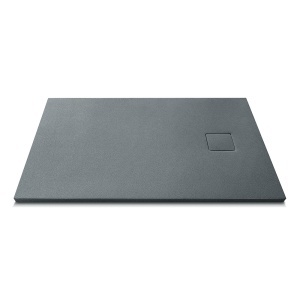 Cadita de dus din compozit de piatra Pro Exclusive gri granit 100 x 80 x 4 cm - Img 3