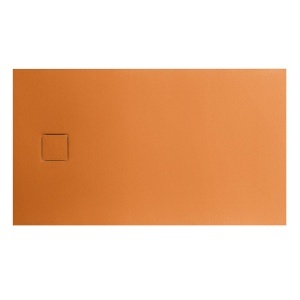 Cadita de dus din compozit mineral Pro Exclusiv portocaliu 140 x 80 cm - Img 2