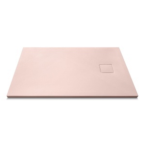 Cadita de dus dreptunghiulara din compozit mineral Mazur Exclusive roz 100 x 80 cm - Img 3