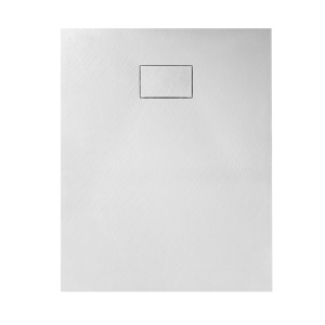 Cadita de dus MO-GD10080ES Dreptunghiulara, SMC, culoare Alb. 100X80X2.6CM - Img 2