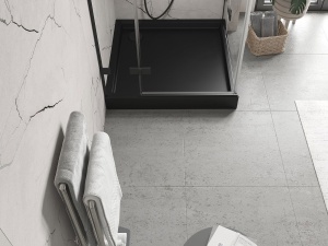 Cadita dus inalta, culoare negru 100x100 cm - Img 3