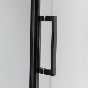 Cadita rectangulara cu rame negre sticla securizata BS03A 100 x 90 cm - Img 10