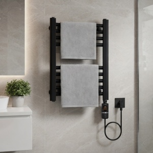 Calorifer electric de baie portprosop Manam 300W 50 x 40 cm negru - Img 16