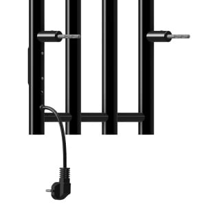 Calorifer electric portprosop Kasjan 140.5 x 34.6 cm, 250W, negru mat - Img 18