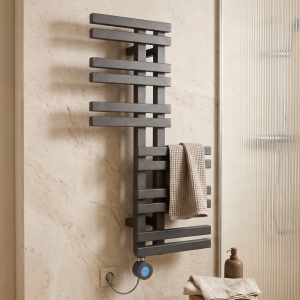 Calorifer electric, portprosop, REA RIDO 90X50 cm, Gri Mat - Img 5