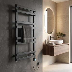 Calorifer electric, protprosop, REA NORI 90x50 Gri Mat - Img 8