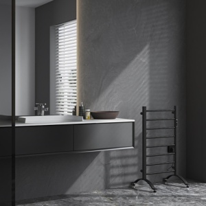 Calorifer electric TAAL-BL 200W pentru baie 91x50, negru - Img 7