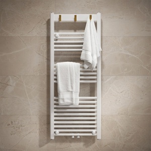 Calorifer portprosop pentru baie Yasur 120 x 50 cm alb - Img 13