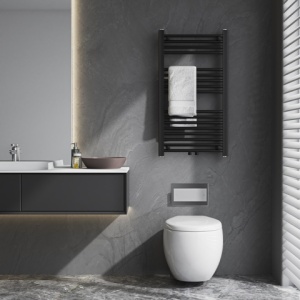 Calorifer vertical Corso-BL-2 pentru baie 90x50, negru - Img 6