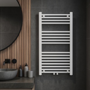 Calorifer vertical Corso-WH-2 pentru baie 90x50, alb - Img 5