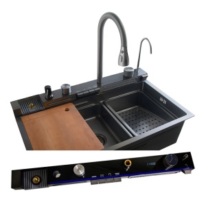 Chiuveta bucatarie, multifunctionala cu o singura cuva Taurus grafit 75 x 46 cm - Img 22