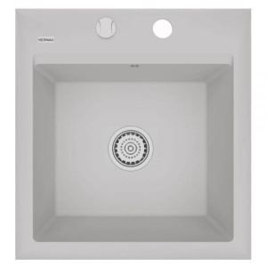 Chiuveta De Bucatarie Kernau, Model Minimalist Din Granit 47x50cm, Culoare Natural Bej