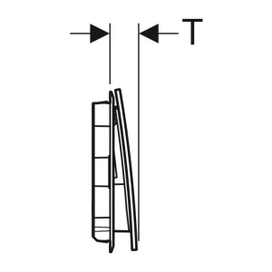 Clapeta de actionare Geberit Sigma70 culoare negru mat - Img 2