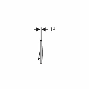 Clapeta de actionare vas WC Geberit Sigma20 crom mat EasyToClean - Img 3