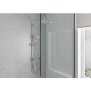 Coloana de dus negru mat Hansgrohe Vernis Shape 230 cu 2 functii fara baterie - Img 2