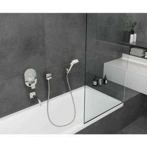 Cot conector dus Hansgrohe FixFit Square crom - Img 4
