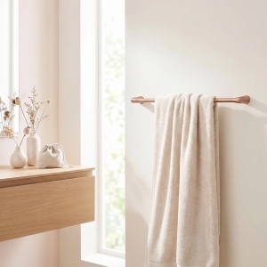 Cuier de baie, bara prosop Rea Vibe Brush Copper - Img 3