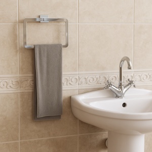 Cuier de baie, inel prosopae Rea Ring OSTE Chrome 210 - Img 3