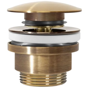 Dop universal pentru lavoar click-clack Rea Auriu Antique - Img 1