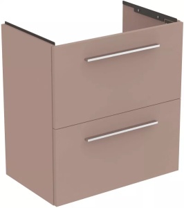 Dulap baza suspendat Ideal Standard i.Life S 60 x 37.5 x 63 cm 2 sertare gri bej mat
