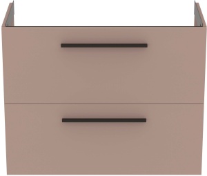 Dulap baza suspendat Ideal Standard i.Life S 80 x 37.5 x 63 cm cu 2 sertare gri bej mat - Img 2