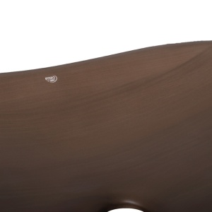 Lavoar ceramic oval cu montaj pe blat Lavi Brown Matt 62 x 36 cm - Img 7