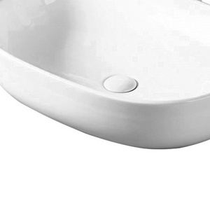Lavoar pe blat Fluminia, Odera, oval, 60 x 41.5 cm, alb - Img 5