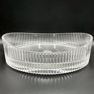 Lavoar pe blat oval din sticla Rea Harper transparent - Img 3