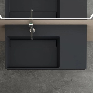 Lavoar pentru blat Archi 90 cm , Grey Matt - Img 4