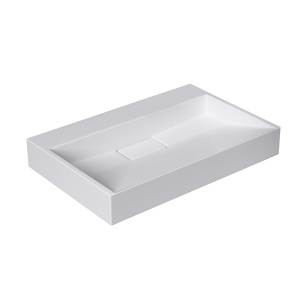 Lavoar Pentru Blat DEXTER Cu 1 Orificiu Sau Fara orificiu Pentru Robinet, Dimensiuni La Alegere, Alb - Img 6
