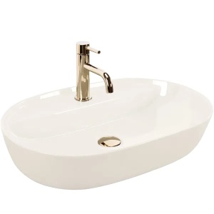 Lavoar pentru blat Rea Aura ,Dimensiune 61cm, Culoare Ecru Shiny - Img 1