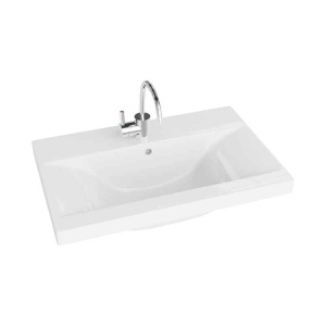 Lavoar pentru mobilier cu finisaj lucios Spectrum, Canari, 60 cm, alb