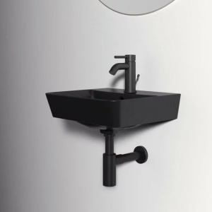 Lavoar suspendat Ideal Standard Connect Air Cube 40x35 cm negru mat - Img 6