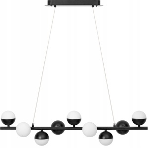 Lustra REA ERA APP400-CP, Suspendata, 9 elemente, Neagra - Img 1