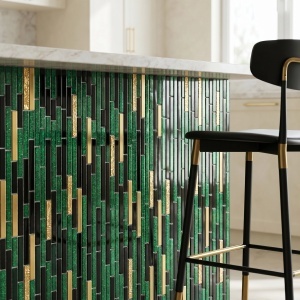 Mozaic pentru perete Rea Black-Green P14456 30x30cm - Img 6